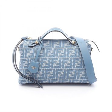 FENDI BY THE WAY SOFT MEDIUM FF Jacquard Handbag canvas leather NEW women