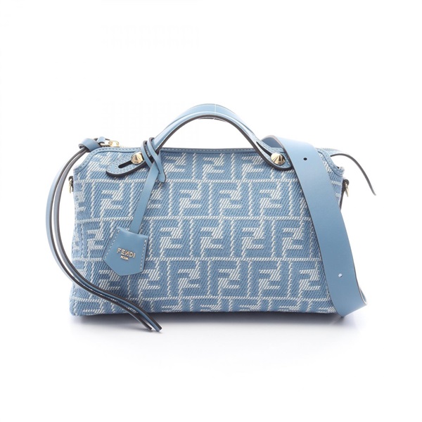 FENDI BY THE WAY SOFT MEDIUM FF Jacquard Handbag canvas leather NEW women