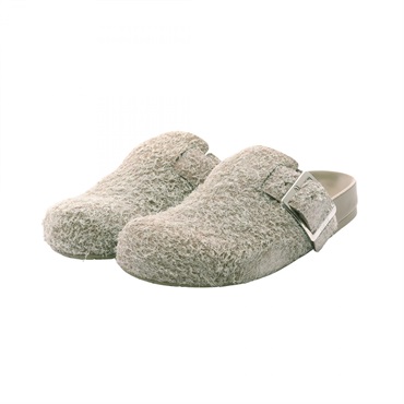 LOEWE Ease Buckle Mule LLSS379X06416039 brushed suede Khaki #39 NEW Women