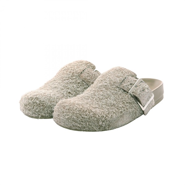 LOEWE Ease Buckle Mule LLSS379X06416039 brushed suede Khaki #39 NEW Women
