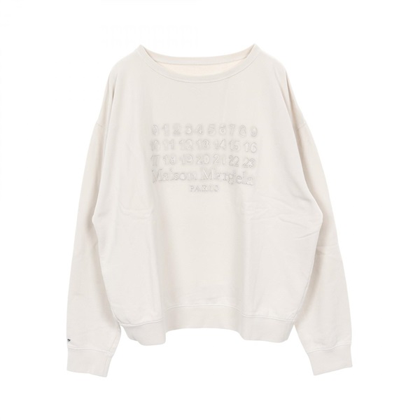 Maison Margiela logo Sweat Knit S50GU0230M25017103M cotton Beige ＃M NEW mens