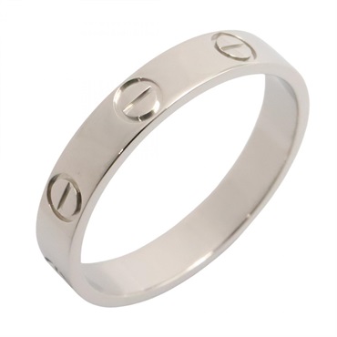 CARTIER Mini Love Ring Pt950 Platinum Used unisex US size 7 #54
