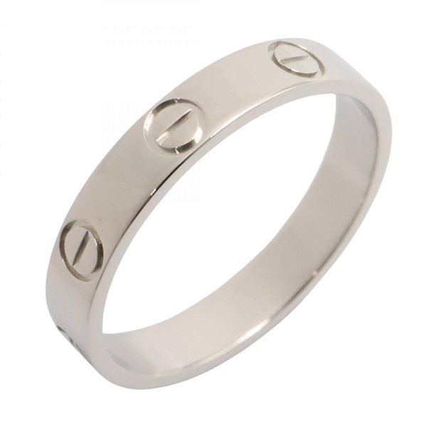 CARTIER Mini Love Ring Pt950 Platinum Used unisex US size 7 #54