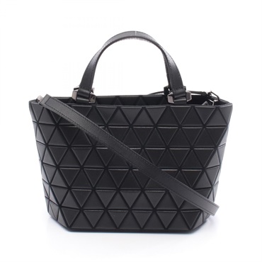 BAO BAO ISSEYMIYAKE Shoulder tote Handbag BB23AG313 leather Black Used Women