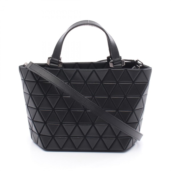 BAO BAO ISSEYMIYAKE Shoulder tote Handbag BB23AG313 leather Black Used Women