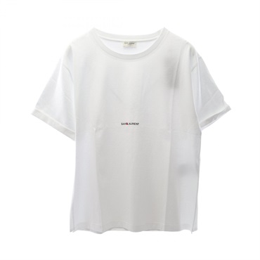 SAINT LAURENT PARIS Short sleeve T-shirt 460876YB2DQ9000L cotton White #L Women