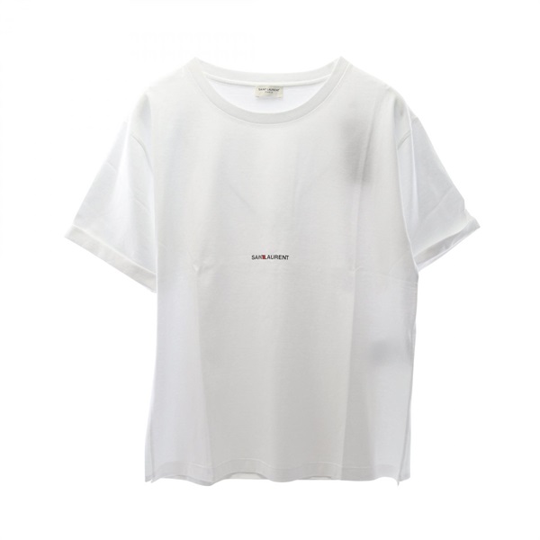 SAINT LAURENT PARIS Short sleeve T-shirt 460876YB2DQ9000L cotton White #L Women