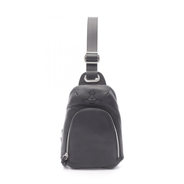 Vivienne Westwood SLING Waist crossbody bag 58010007 leather Black NEW mens