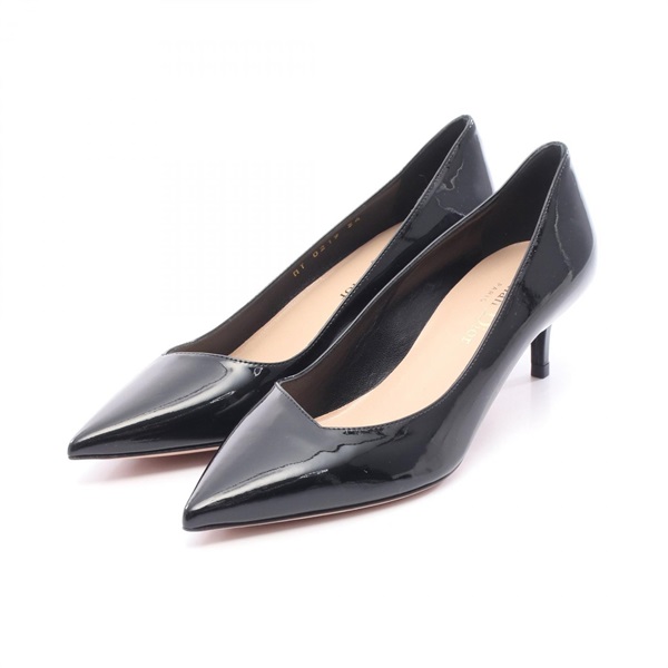 Christian Dior Heeled Pumps Patent Leather Black #34D 4.5cm Heels Used Women