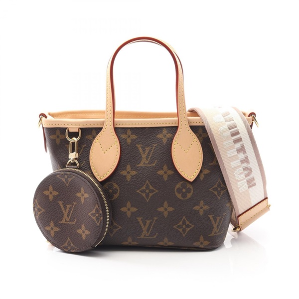 LOUIS VUITTON Neverfull BB Shoulder Handbag M46705 Monogram canvas leather used