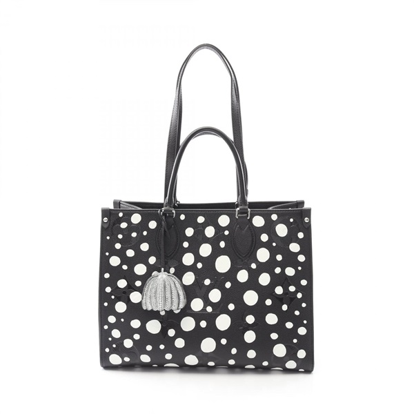 LOUIS VUITTON x Yayoi Kusama On the Go MM Tote Bag M46389 Monogram empreinte LV