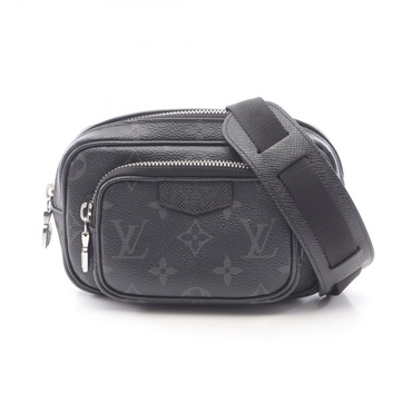LOUIS VUITTON outdoor pochette Waist bag M30755 Taigalama canvas leather Noir