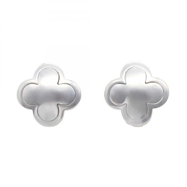 Van Cleef & Arpels Pure Alhambra Pierced earrings K18K White Gold Used