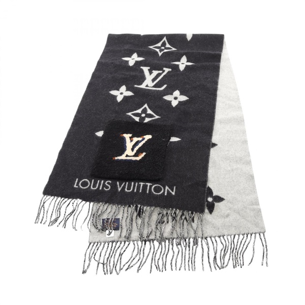 LOUIS VUITTON Echarpe Reykjavik Shearling Teddy Scarf M76567 Mouton cashmere LV