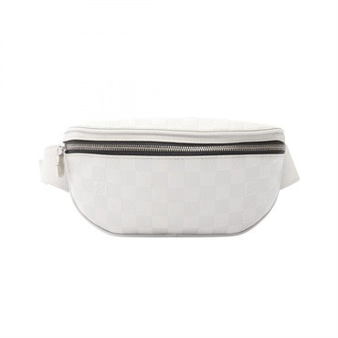 LOUIS VUITTON Canvas Bum Crossbody Waist bag N40326 Damier Infini White Used