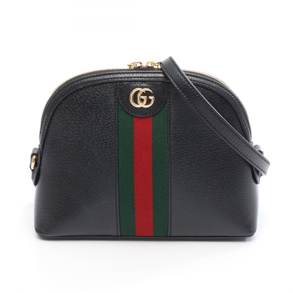 GUCCI Ophidia Crossbody Shoulder Bag 719881 leather Black Multicolor Used Women
