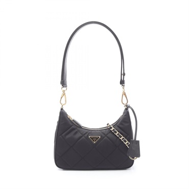 PRADA TESSUTO IMPUNTU Re-Nylo Shoulder Bag 1BC2042AOSF0002QOO leather Black NEW