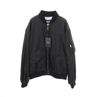 VERSACE Blouson jaclet coat 10139291A098481B000 Nylon Black NEW mens #52