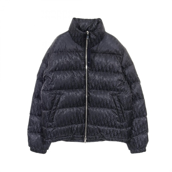 Dior Oblique Down jacket coat 943C449A446298948 Nylon Black NEW mens size 48