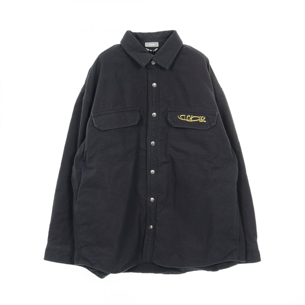 Christian Dior Overshirt Shirt 513D583AY55898240 cotton Navy Size 40 NEW mens