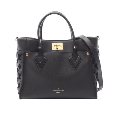 LOUIS VUITTON On My Side MM Shoulder Handbag M53826 Monogram toughage Black Used