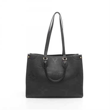 LOUIS VUITTON OntheGo MM Shoulder Tote Bag M45595 Monogram empreinte Black Used