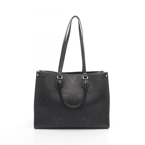 LOUIS VUITTON OntheGo MM Shoulder Tote Bag M45595 Monogram empreinte Black Used