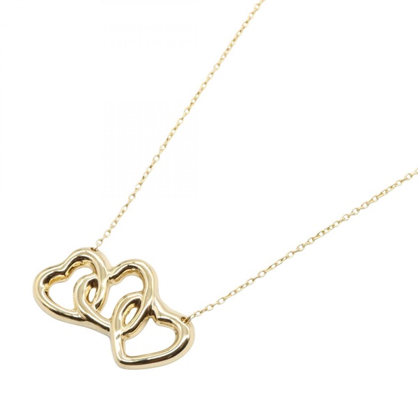 TIFFANY＆CO Triple Heart Necklace pendant 43.5cm 18KYG Used