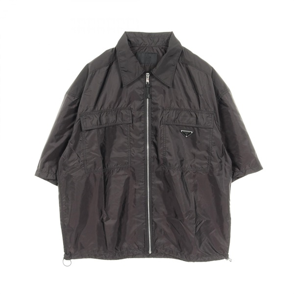 PRADA Re-Nylon shirt L size Nylon Black Used mens