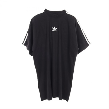BALENCIAGA × Adidas T-shirt cotton Black Size 3 Used mens