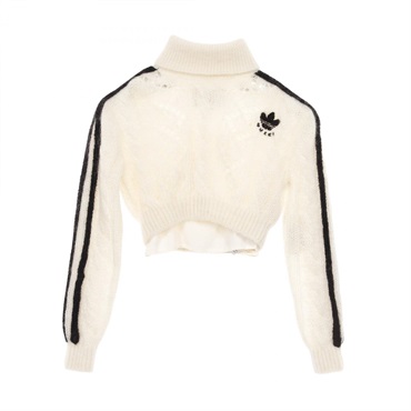 GUCCI × Adidas Knit Wool Mohair/Nylon Beige Black Size XS Used Women