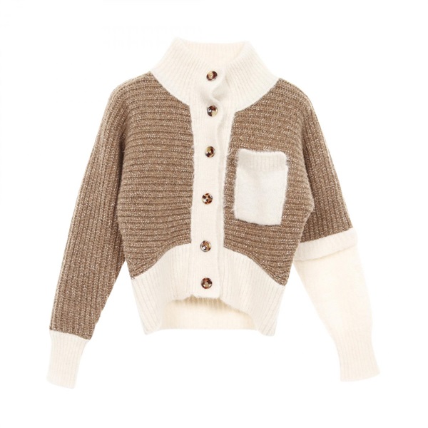 MONCLER GENIUS 2 1952 LUPETTO Cardigan Wool Cashmere Beige White #XS Used Women