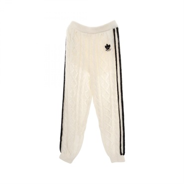 GUCCI × Adidas Logo Pants Mohair White Black Size M Used Women