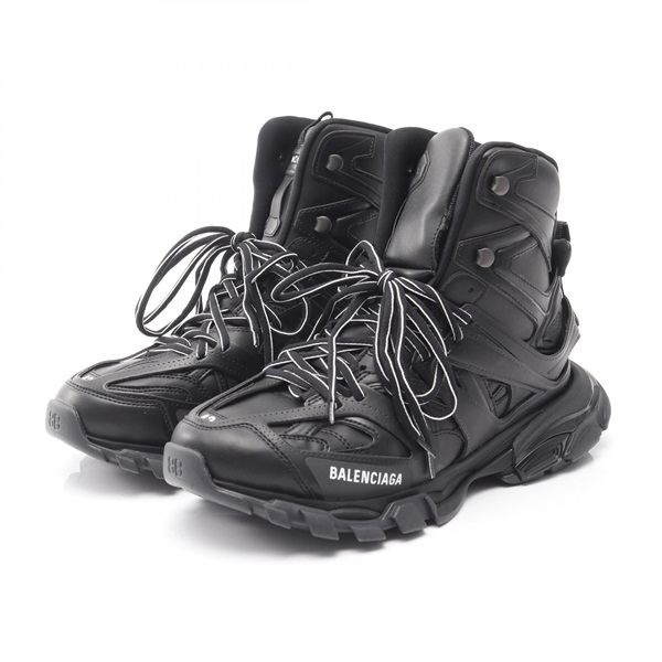 BALENCIAGA Track Hike Sneakers Leather Black #EUR 42/ USA 12 Used Mens