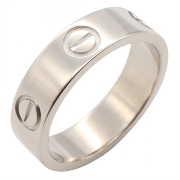 CARTIER Love Ring 18KWG White Gold Used Unisex Size 52/ US 5.75