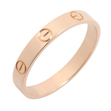 CARTIER Mini Love Ring 18KRG Pink Rose Gold Used Unisex Size 62/ US 9.75