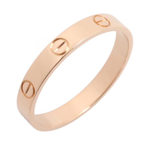 CARTIER Mini Love Ring 18KRG Pink Rose Gold Used Unisex Size 62/ US 9.75