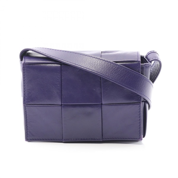 BOTTEGA VENETA CANDY Cassette Mini crossbody Shoulder Bag 666688 leather Purple