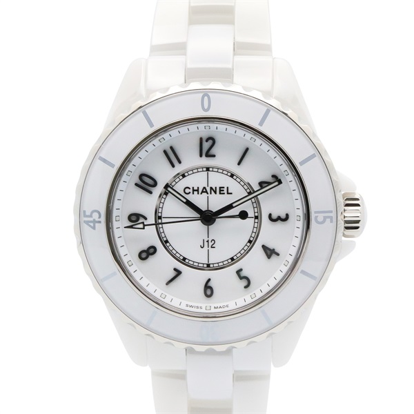 CHANEL J12 Wrist Watch H5698 Quartz ceramic White Used Women CC