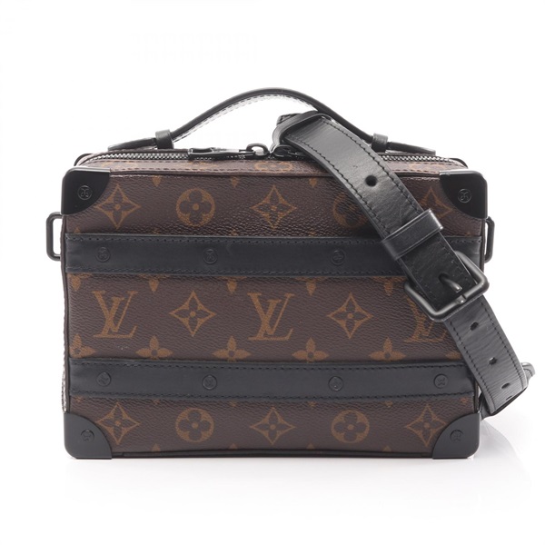 LOUIS VUITTON Handle soft trunk Shoulder Handbag M45935 Monogram macassar used