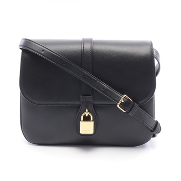 CELINE Taboo Medium Shoulder crossbody Bag 196583 leather Black Used Women