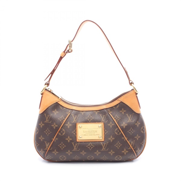 LOUIS VUITTON Thames PM Shoulder Bag M56384 Monogram canvas Brown Used Women LV