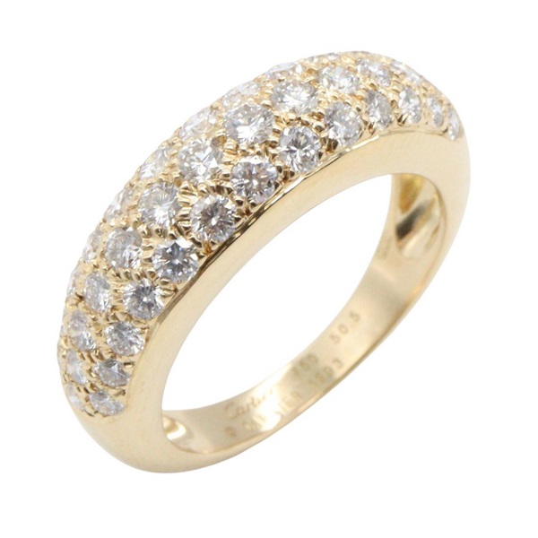 CARTIER Pavé Diamond Mimi Star Ring 18KYG Yellow Gold Used women US size 5.25