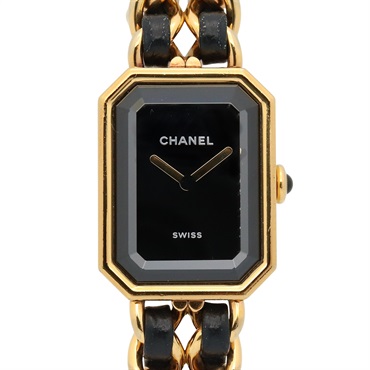 CHANEL premiere original edition Wrist Watch H6951 Quartz GHW leather Used Women