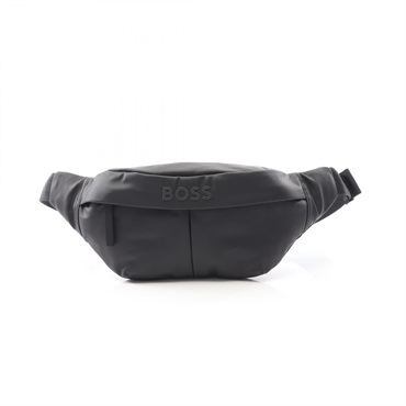 BOSS Belt waist bag Logo detail HG50541537001 Synthetic leather Black NEW