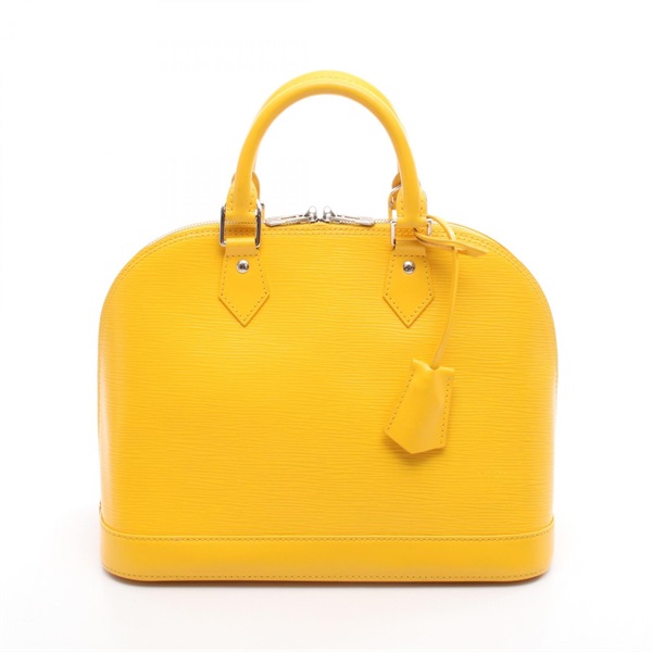 LOUIS VUITTON Alma PM Handbag M40951 Epi leather Yellow Mimosa Used Women LV