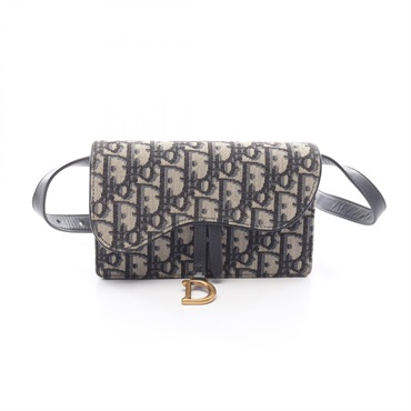Christian Dior SADDLE Oblique Jacquard Waist belt bum bag S5619CTZQ-M928 navy