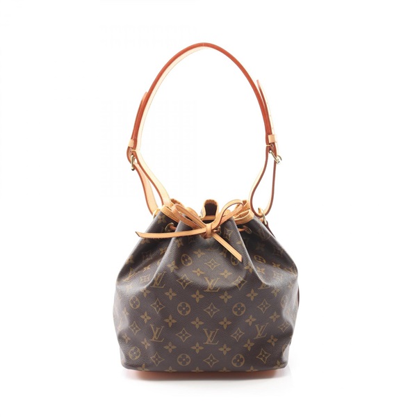 LOUIS VUITTON Petit Noe Shoulder Bag M42226 Monogram canvas Brown Used Women LV