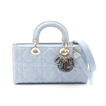 Christian Dior Lady D-Joy Medium crossbody Handbag M0540WTJA-M929 denim Blue