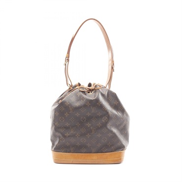 LOUIS VUITTON Noe Shoulder drawstring Bag M42224 Monogram leather Brown Used LV